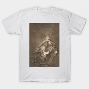 How They Pluck Her! by Francisco Goya T-Shirt